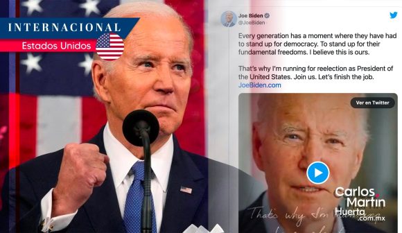 Biden buscará la reelección en 2024