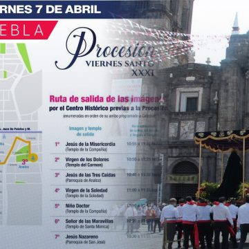La XXXI Procesión de Viernes Santo en Puebla; conoce los cierres viales
