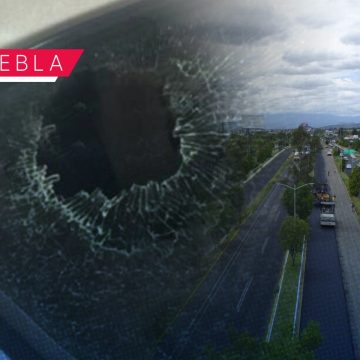 Lanzan piedras a vehículos en la Recta a Cholula; rompieron un vidrio