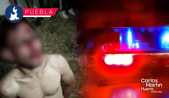 Lo golpean y desnudan tras frustrar asalto a taxista en Coronango