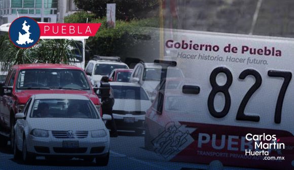 Más del 55% del parque vehicular en Puebla ha pagado el control vehicular