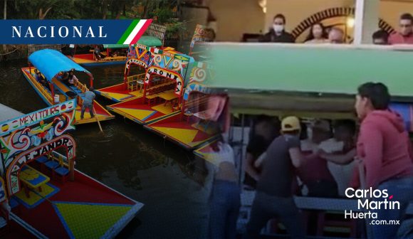 Pelea campal en trajineras de Xochimilco; quería cobrar de más a clientes