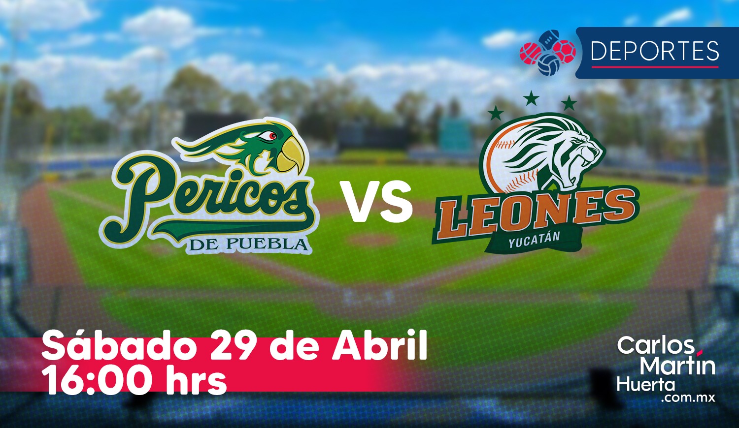 Se cancela juego Pericos vs Leones para hoy; se reprograma para mañana -  Carlos Martin Huerta