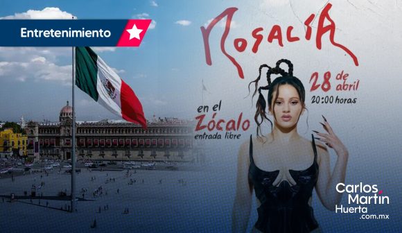 Rosalía gratis en el Zócalo de la CDMX; lo confirma Claudia Sheinbaum
