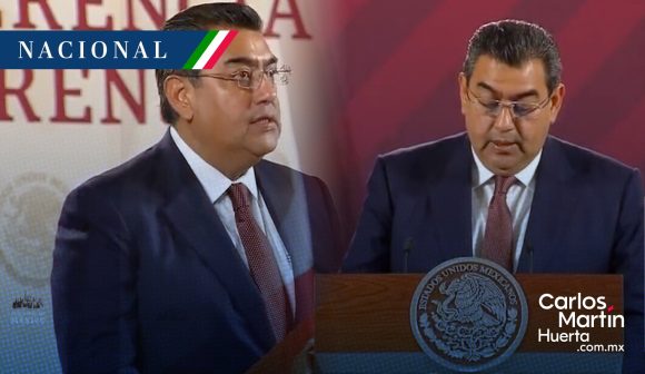 Sergio Salomón - Palacio Nacional Esperemos dar pronto noticias importantes para Puebla: Sergio Salomón