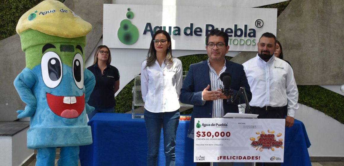 Agua de Puebla realizó su Tercer Sorteo del “Pago Anual Anticipado 2023”