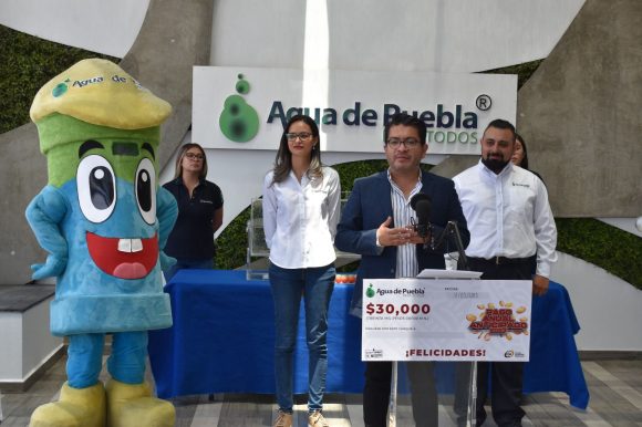 Agua de Puebla realizó su Tercer Sorteo del “Pago Anual Anticipado 2023”