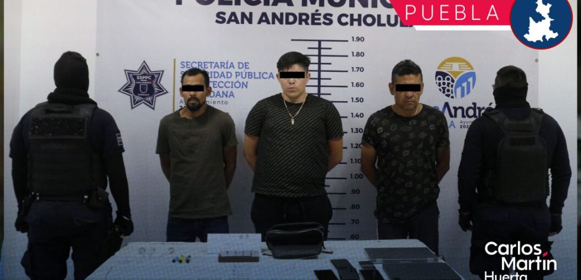 Detienen a integrantes de banda dedicada a la falsificación en San Andrés Cholula
