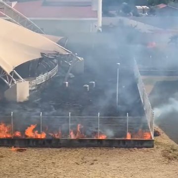 Se incendió el Centro Comunitario de Izúcar de Matamoros