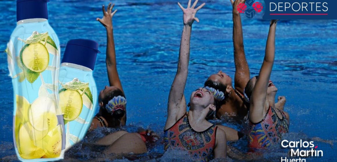 Lanza Tupperware botella edición especial para apoyar a nadadoras mexicanas