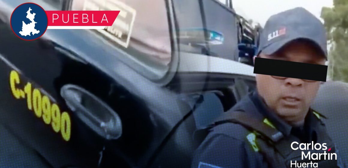 “Estás con tus pu**rías”: Policías son grabados insultado a taxista