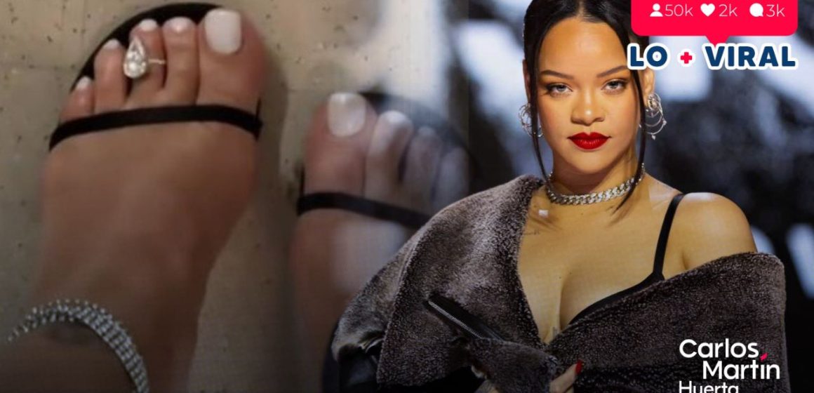 Rihanna brilló con anillo en el pide de un millón de dólares