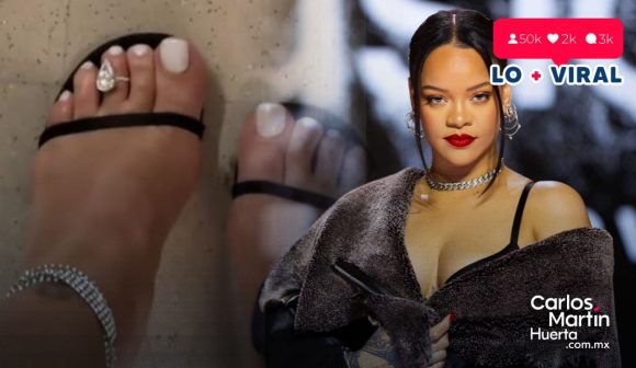 Rihanna brilló con anillo en el pide de un millón de dólares