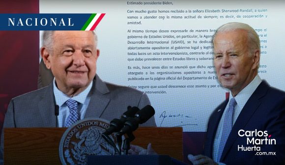 AMLO envía carta a Biden por financiamiento de EU a organizaciones “opositoras”