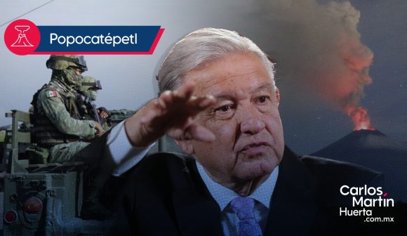 AMLO: Popocatépetl vigilado las 24 horas; hoy Sedena realiza recorrido