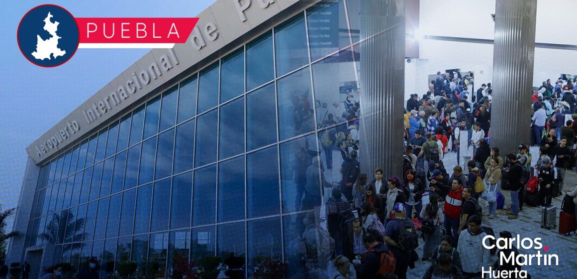 Aeropuerto Internacional de Puebla registró en los primeros cinco meses del año más de 342 mil pasajeros