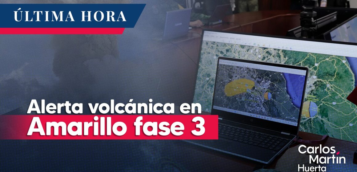 Cambia a Amarillo Fase 3 semáforo de Alerta Volcánica del Popocatépetl