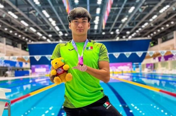 Ángel Camacho es medalla de bronce en Mundial de Para Natación en Berlín