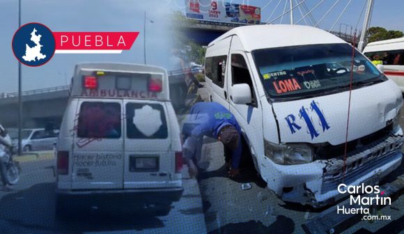 Combi de la ruta 11 protagoniza accidente en Puente de La María; iba echándose carreritas