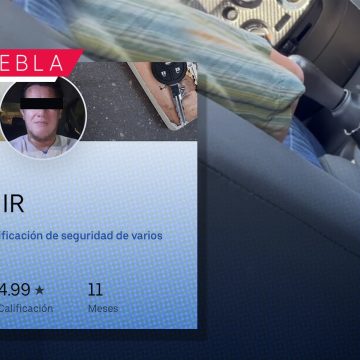 Conductor de Uber se masturba en pleno viaje en Puebla; ya fue inhabilitado