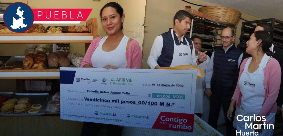 Ya son 2 mil ‘Crédito Contigo’ otorgados a emprendedores en Puebla capital