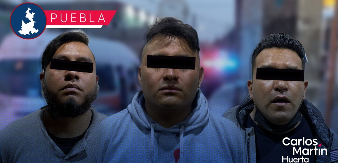 Detiene Policía Municipal a tres hombres por asalto a ruta 54