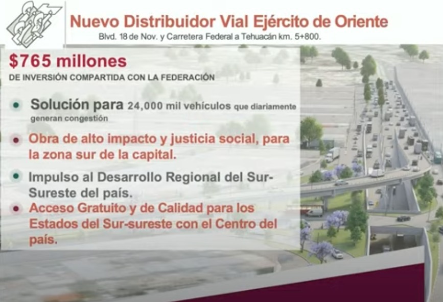 Distribuidor Ejercito de Oriente obra