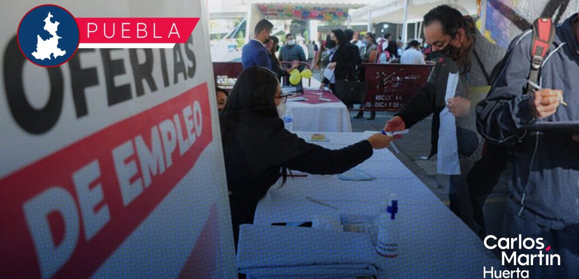 Tasa de desempleo en Puebla durante marzo bajó al 2%