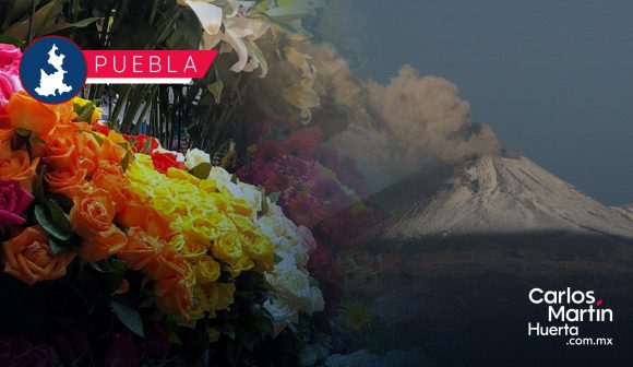 Flores - ceniza - Popocatépetl Florería cambia ceniza volcánica por rosas