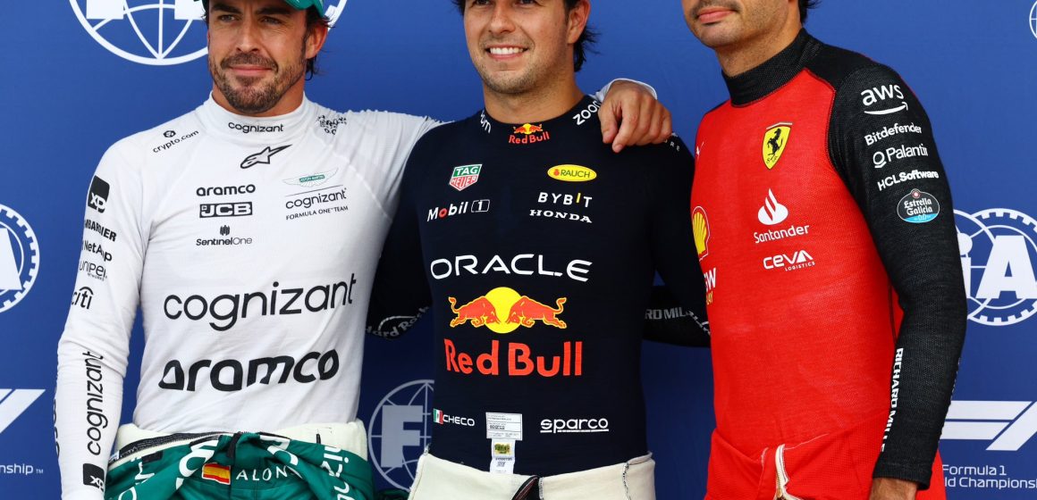 Fernando Alonso piloto de F1 pide que la entrevista fuera en español; “es un gran día, hay un mexicano y dos españoles”
