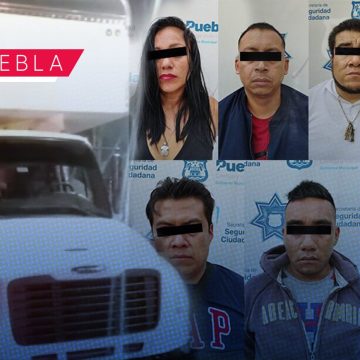 Detienen a integrantes de “Los Izta”, dedicados al robo de transporte de carga en autopista de Puebla