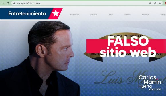 Crean página falsa de Luis Miguel para venta de boletos