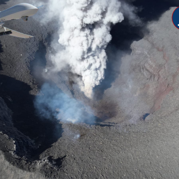 Impresionante: Dron de la Marina sobrevuela volcán Popocatépetl