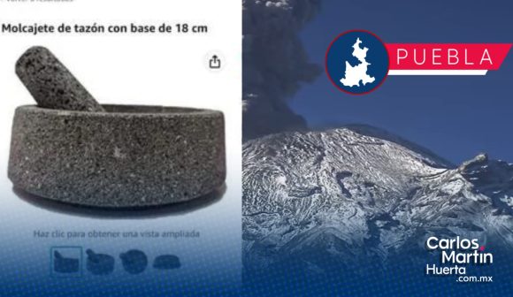 Comercializan roca volcánica y ceniza del Popocatépetl