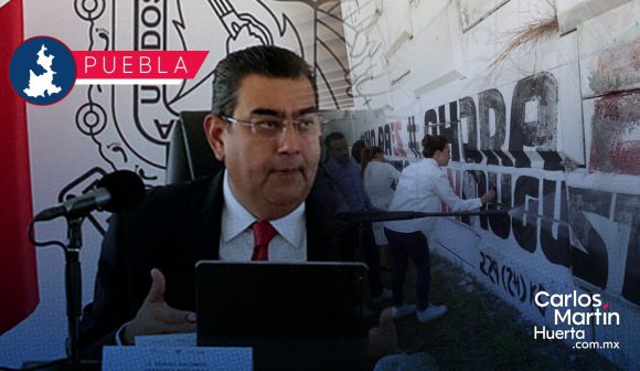 Pintas actores políticos Gobierno de Puebla presenta denuncias por pintas de actores políticos