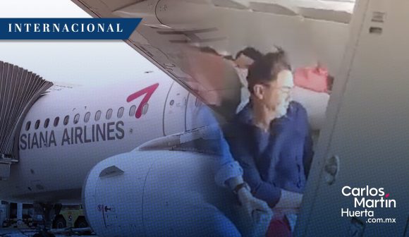 (VIDEO) Pasajero abre puerta de avión en pleno vuelo en Corea del Sur
