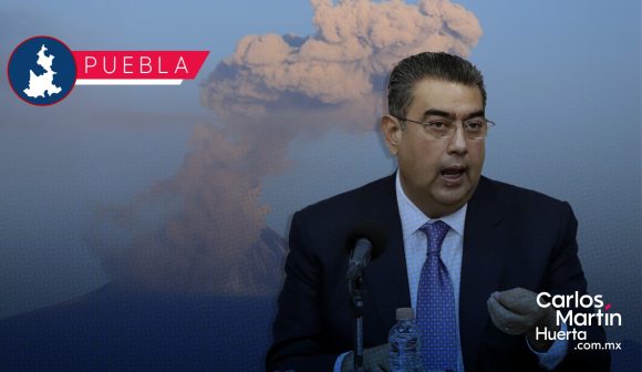 Sergio Salomón - Popocatépetl Pide Sergio Salomón mantener la calma y estar atentos del Popocatépetl