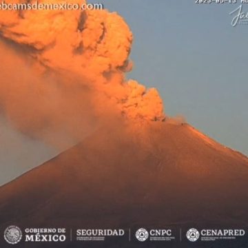 Puebla capital con alta probabilidad de caída de ceniza del Popocatépetl