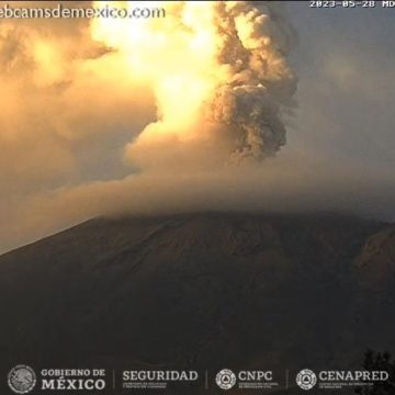 (VIDEO) Volcán Popocatépetl mantiene tremor de baja magnitud