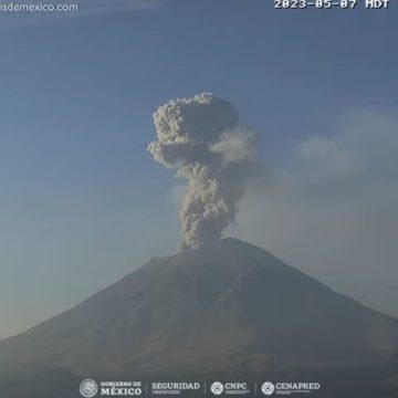 (VIDEO) Volcán Popocatépetl mantiene actividad constante