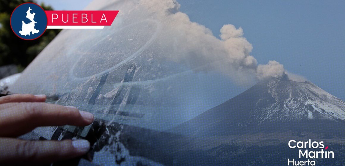 Constantes exhalaciones del Popocatépetl generan caída de ceniza