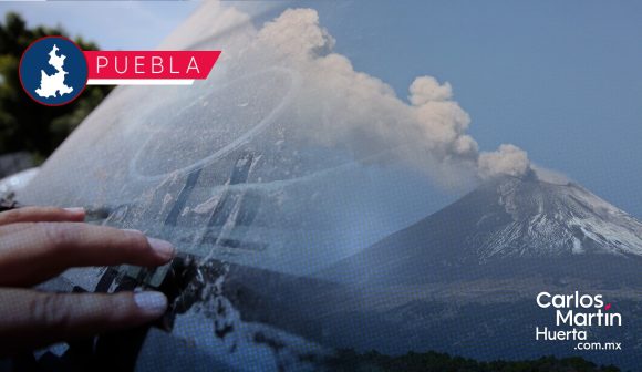 Volcán Popocatépetl - caída ceniza Constantes exhalaciones del Popocatépetl generan caída de ceniza