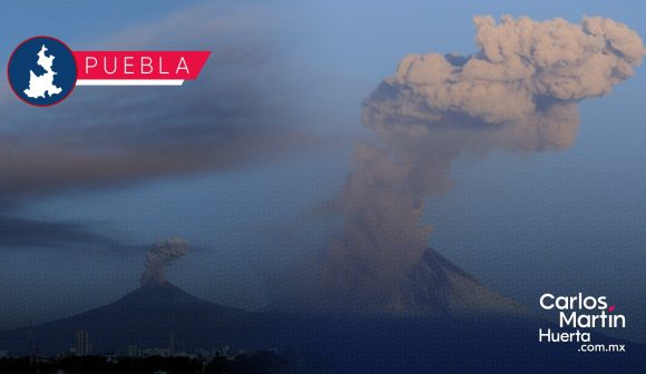Volcán Popocatépetl - columna de ceniza Emite Ayuntamiento de Puebla recomendaciones por caída de ceniza