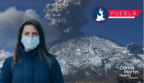 Ante caída de ceniza, Salud recomienda uso de cubrebocas y evitar actividades al aire libre