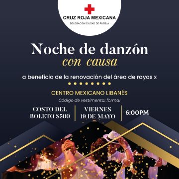 Anuncia Cruz Roja “Noche de Danzón” con causa