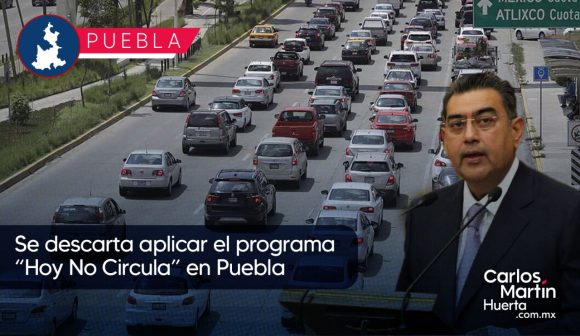 cc2e866c-fea0-43ab-aea7-58a9f991b193 Se descarta aplicar el programa “Hoy No Circula” en Puebla