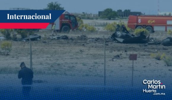 Un caza F18 se estrella en la base aérea de Zaragoza, en España