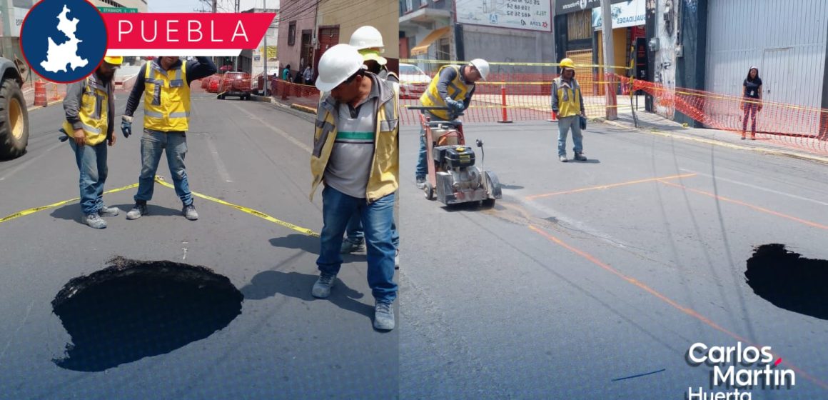 Ayuntamiento y Agua de Puebla atenderán socavones: Rivera
