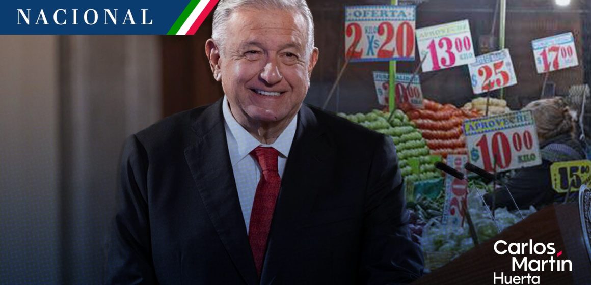 AMLO celebra baja en la inflación, “es muy buena noticia”