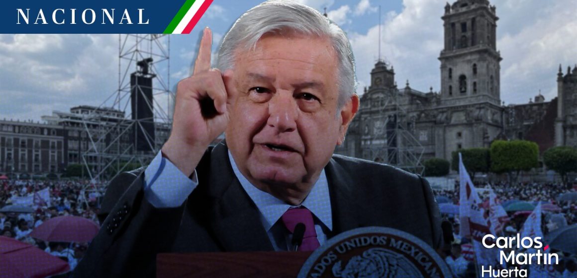 AMLO pide “no llevar porra” a corcholatas el 1 de julio en el Zócalo